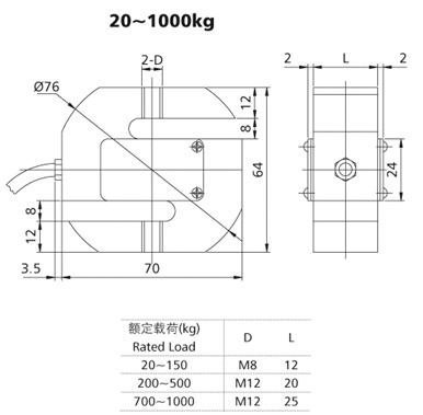 PST拉力重量傳感器